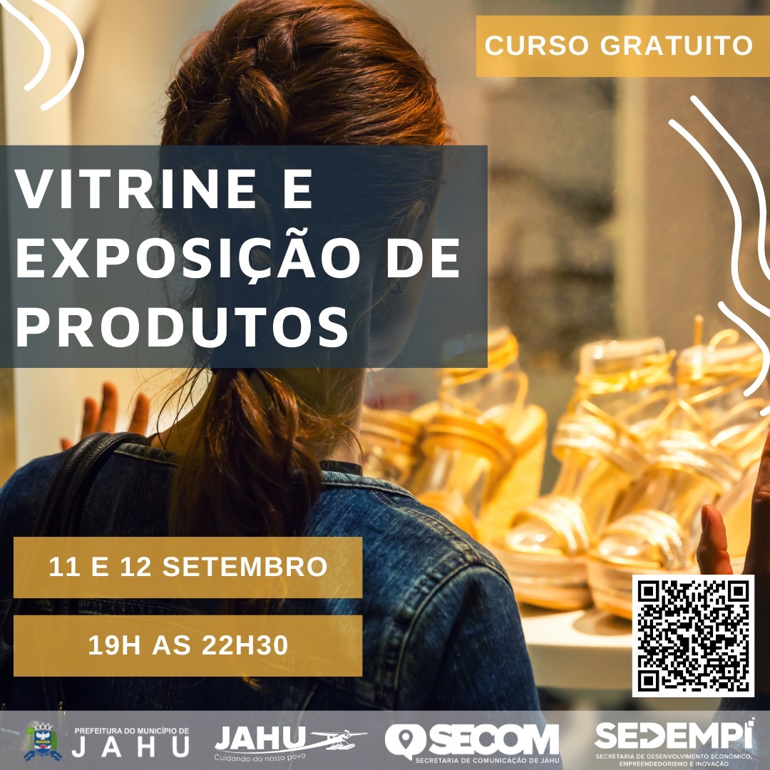 ABERTAS AS INSCRIÇÕES PARA O CURSO INOVA - VITRINE E EXPOSIÇÃO DE PRODUTOS