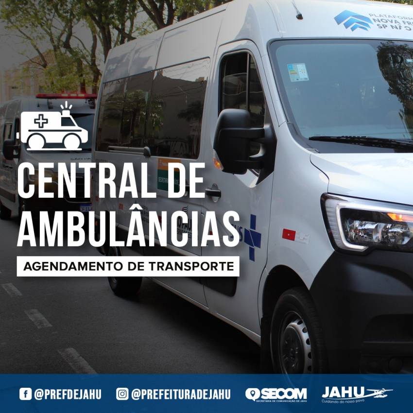 CENTRAL DE AMBULÂNCIAS - AGENDAMENTO DE TRANSPORTE