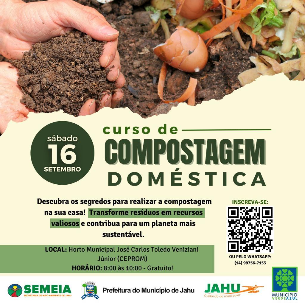 CURSO DE COMPOSTAGEM NO HORTO MUNICIPAL