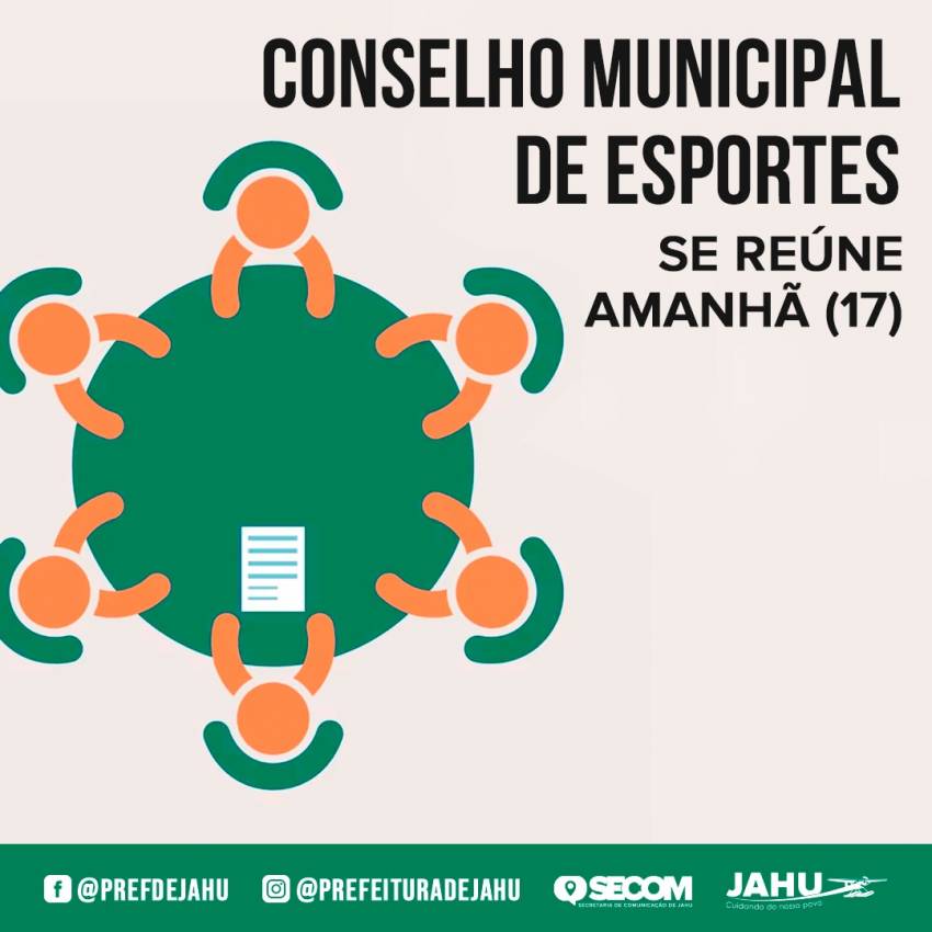 CONSELHO MUNICIPAL DE ESPORTES SE REÚNE AMANHÃ (17)