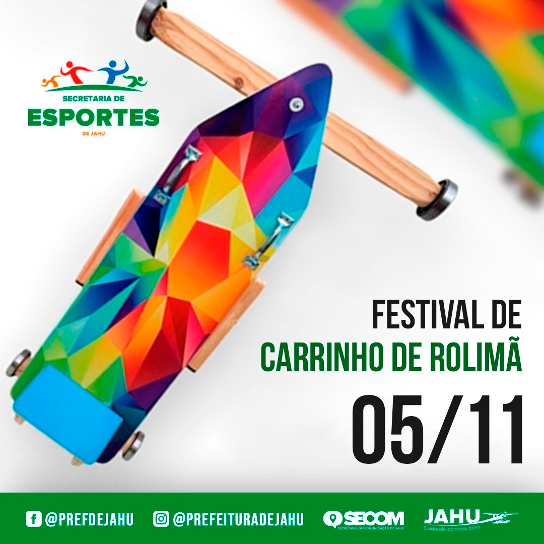 FESTIVAL DE CARRINHO DE ROLIMÃ ACONTECE NO PRÓXIMO DIA 5