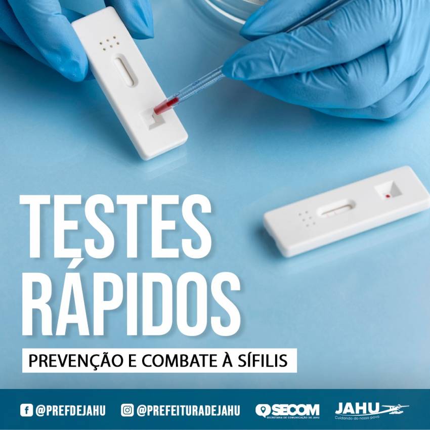 TESTES RÁPIDOS PARA PREVENÇÃO E COMBATE À SÍFILIS