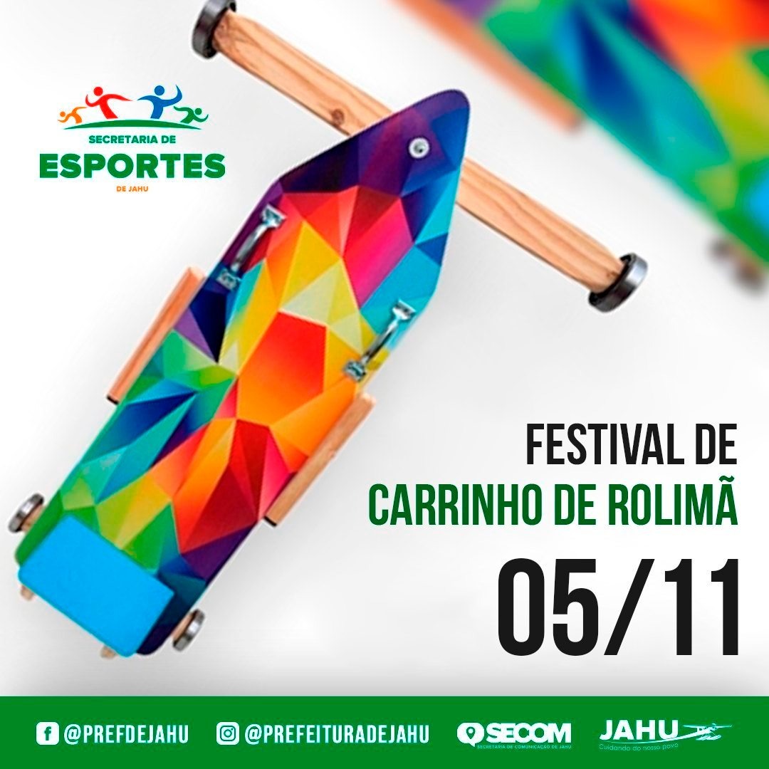 TÁ CHEGANDO O FESTIVAL DE CARRINHO DE ROLIMÃ