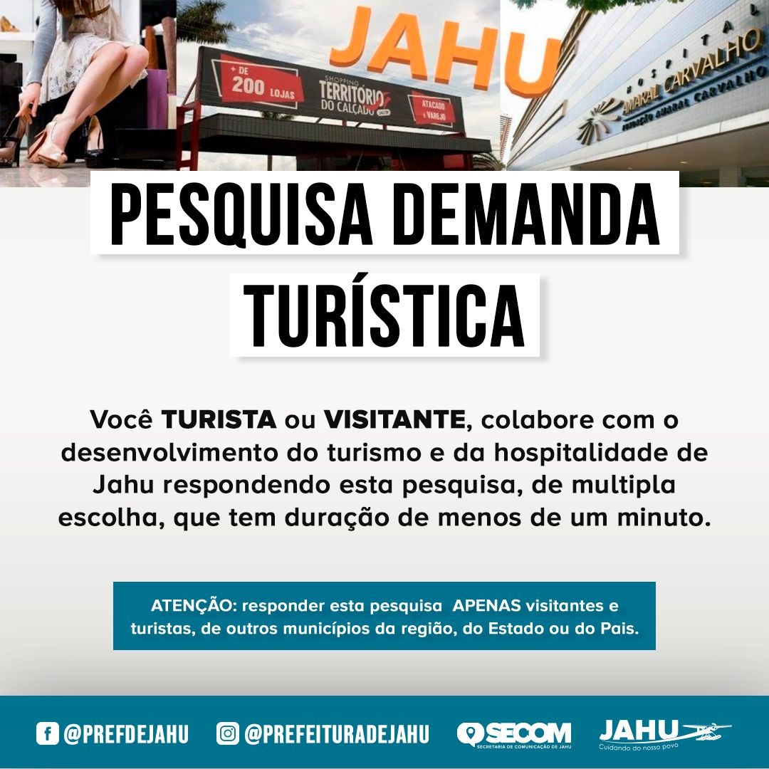 PARTICIPE DA NOSSA PESQUISA DE DEMANDA TURÍSTICA