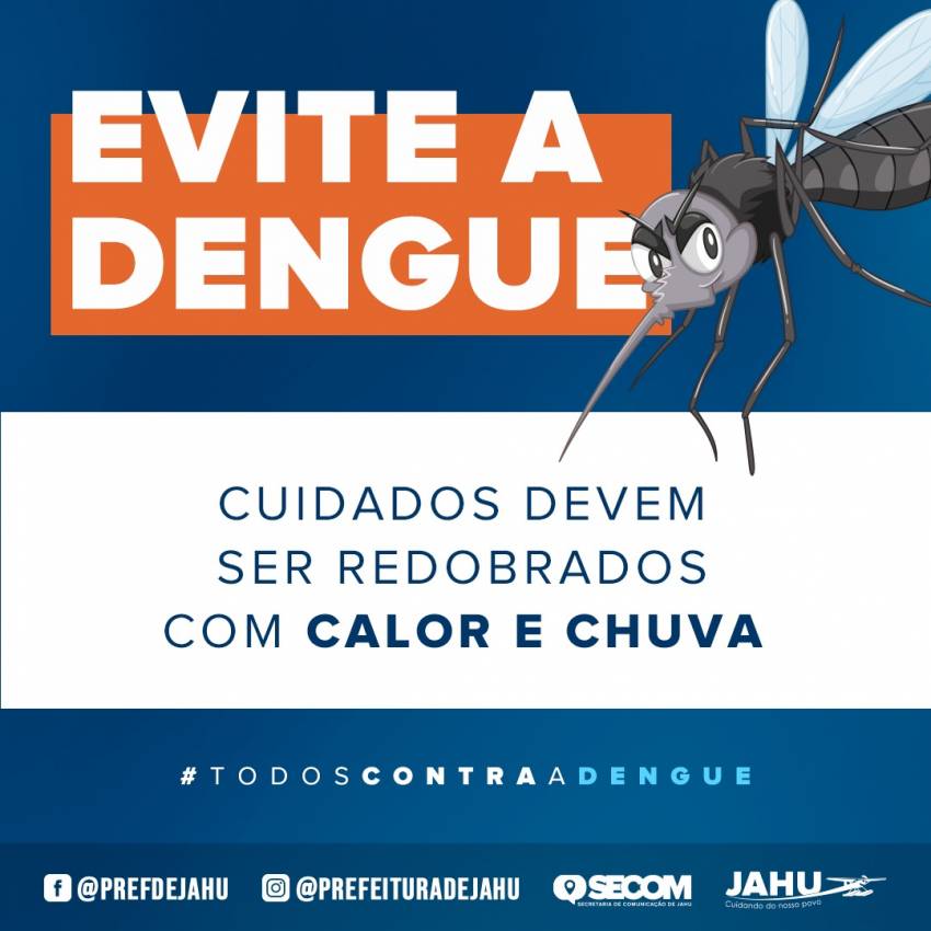 DENGUE - CUIDADOS DEVEM SER REDOBRADOS COM CALOR E CHUVA