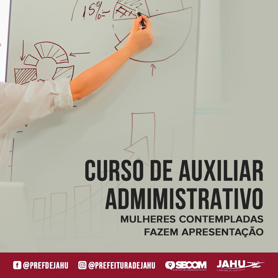 MULHERES CONTEMPLADAS COM CURSO DE AUXILIAR ADMIMISTRATIVO FAZEM APRESENTAÇÃO
