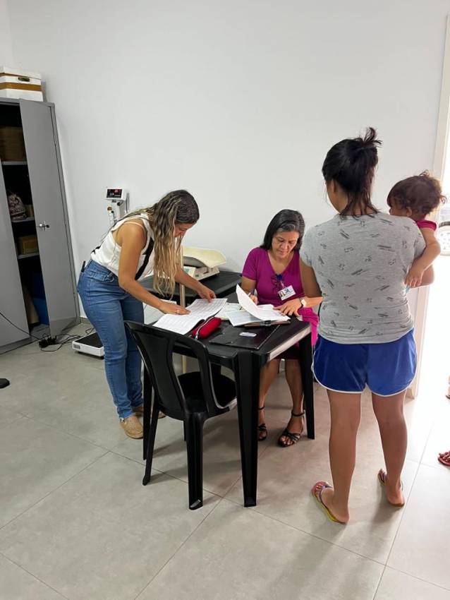 QUASE 100 CRIANÇAS ATENDIDAS EM MUTIRÃO DE PESAGEM NO FREI GALVÃO