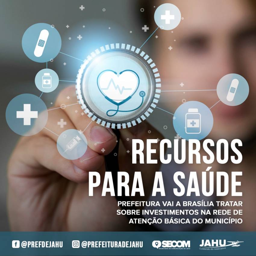 PREFEITURA VAI A BRASÍLIA EM BUSCA DE RECURSOS PARA A SAÚDE