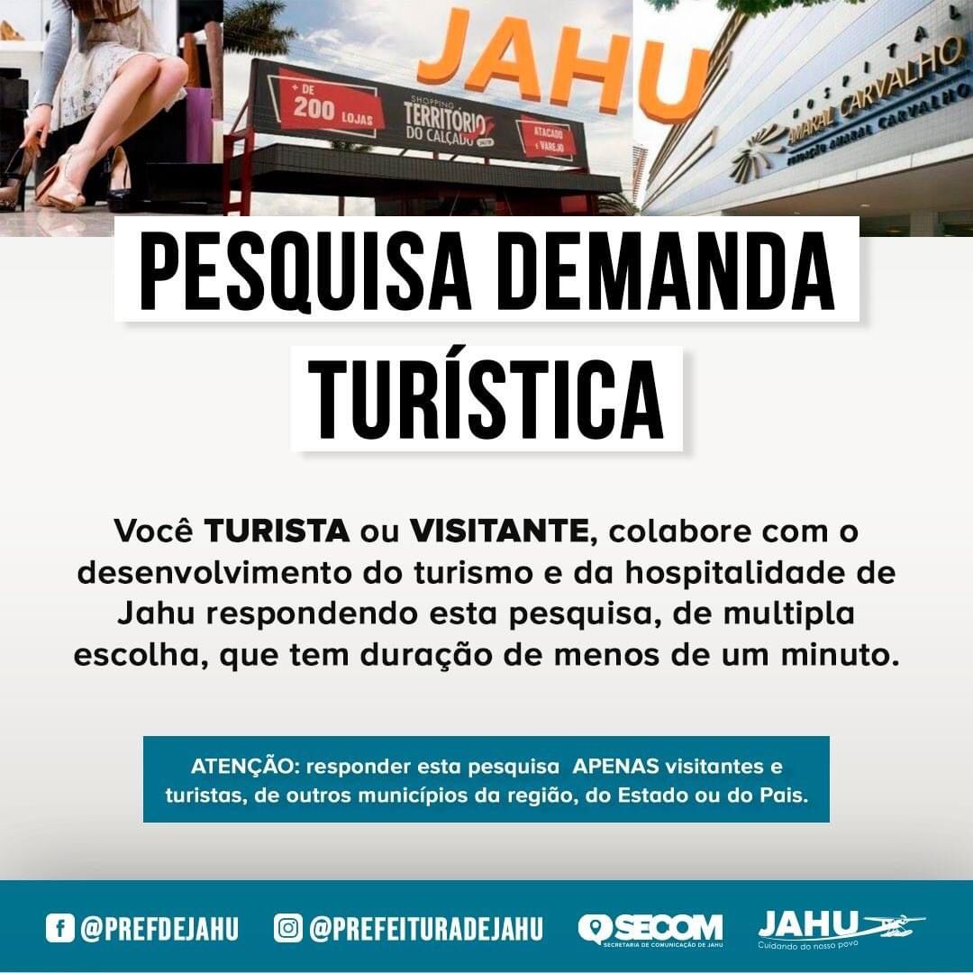 VAI VISITAR JAHU DURANTE AS FESTAS DE FINAL DE ANO? RESPONDA A NOSSA PESQUISA DE DEMANDA TURÍSTICA!