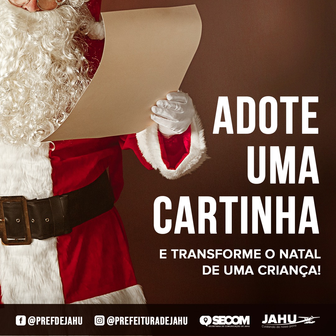 ADOTE UMA CARTINHA E TRANSFORME O NATAL DE UMA CRIANÇA!