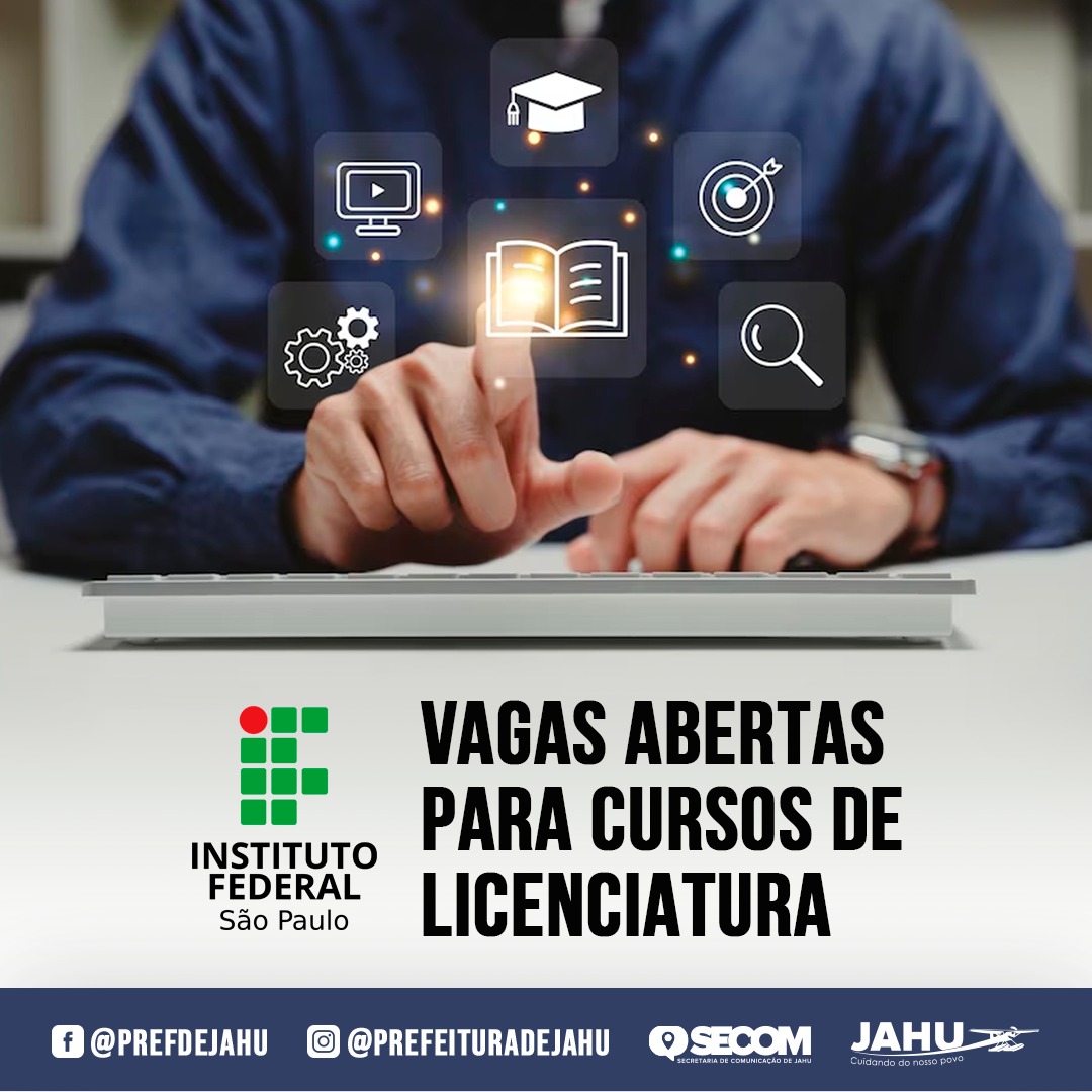 IFSP ESTÁ COM VAGAS ABERTAS PARA CURSOS DE LICENCIATURA