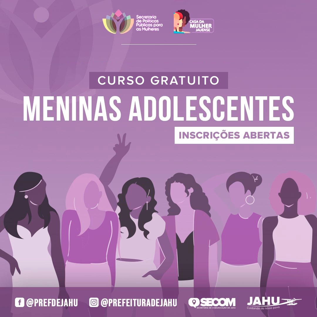 PREFEITURA OFERECE CURSO GRATUITO PARA MENINAS ADOLESCENTES DURANTE AS FÉRIAS ESCOLARES