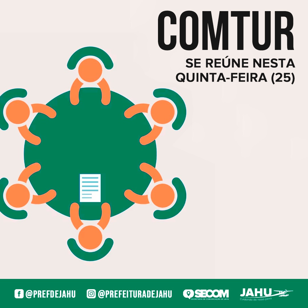 COMTUR SE REÚNE NESTA QUINTA-FEIRA (25)