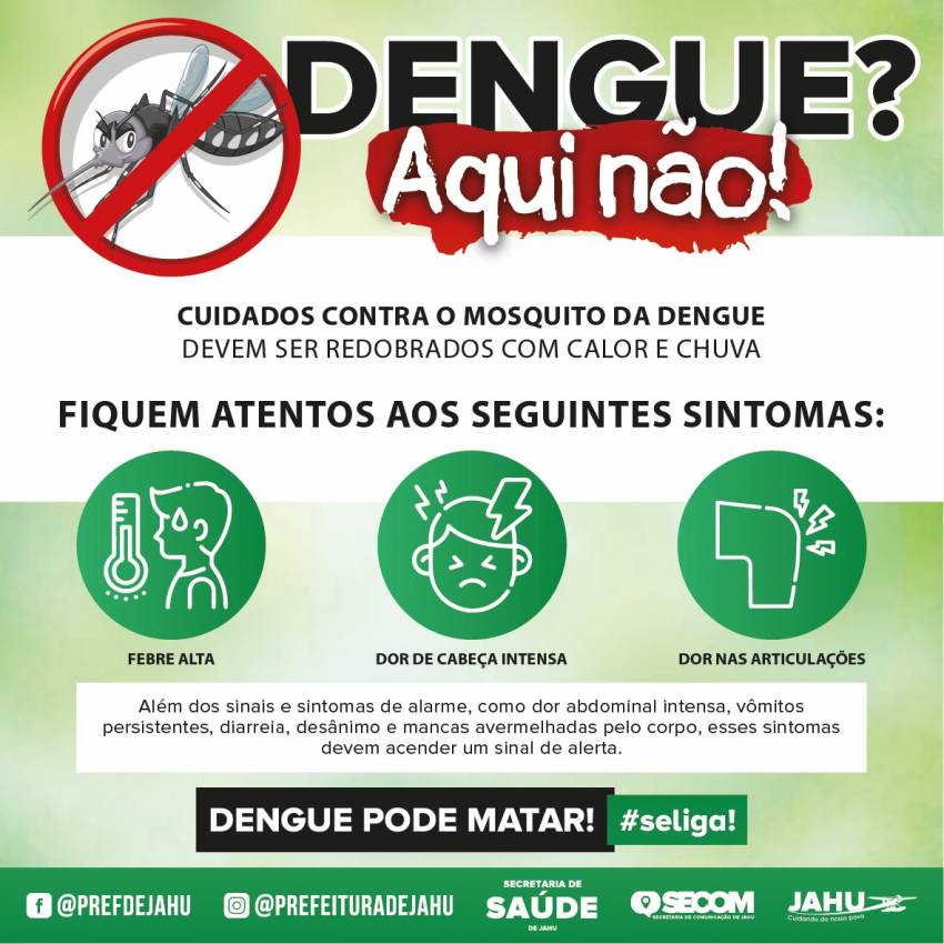 CUIDADOS CONTRA O MOSQUITO DA DENGUE DEVEM SER REDOBRADOS COM CALOR E CHUVA