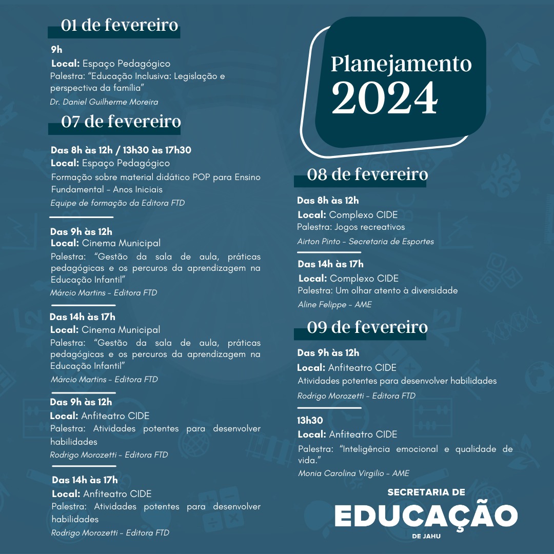 PROFISSIONAIS DA EDUCAÇÃO REALIZAM PLANEJAMENTO PARA O NOVO ANO LETIVO
