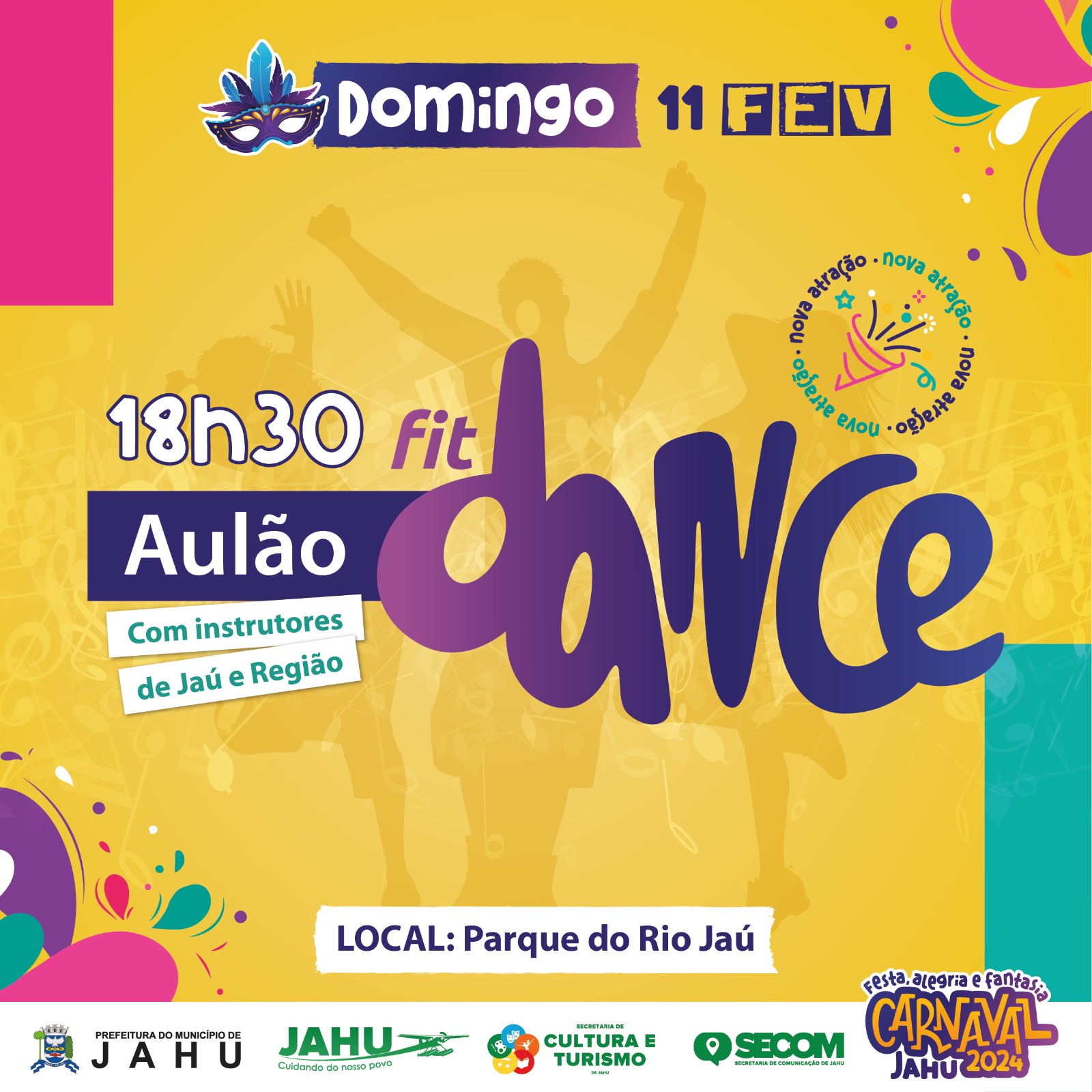 CARNAVAL COM #FitDance NO PARQUE DO RIO JAÚ