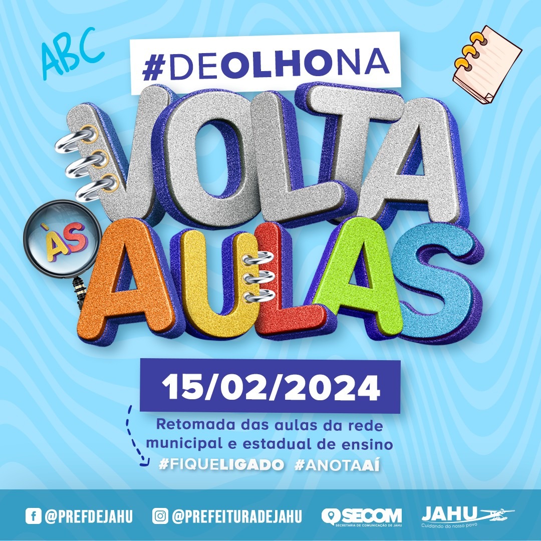 VOLTA ÀS AULAS ACONTECE NESTA QUINTA-FEIRA (15)