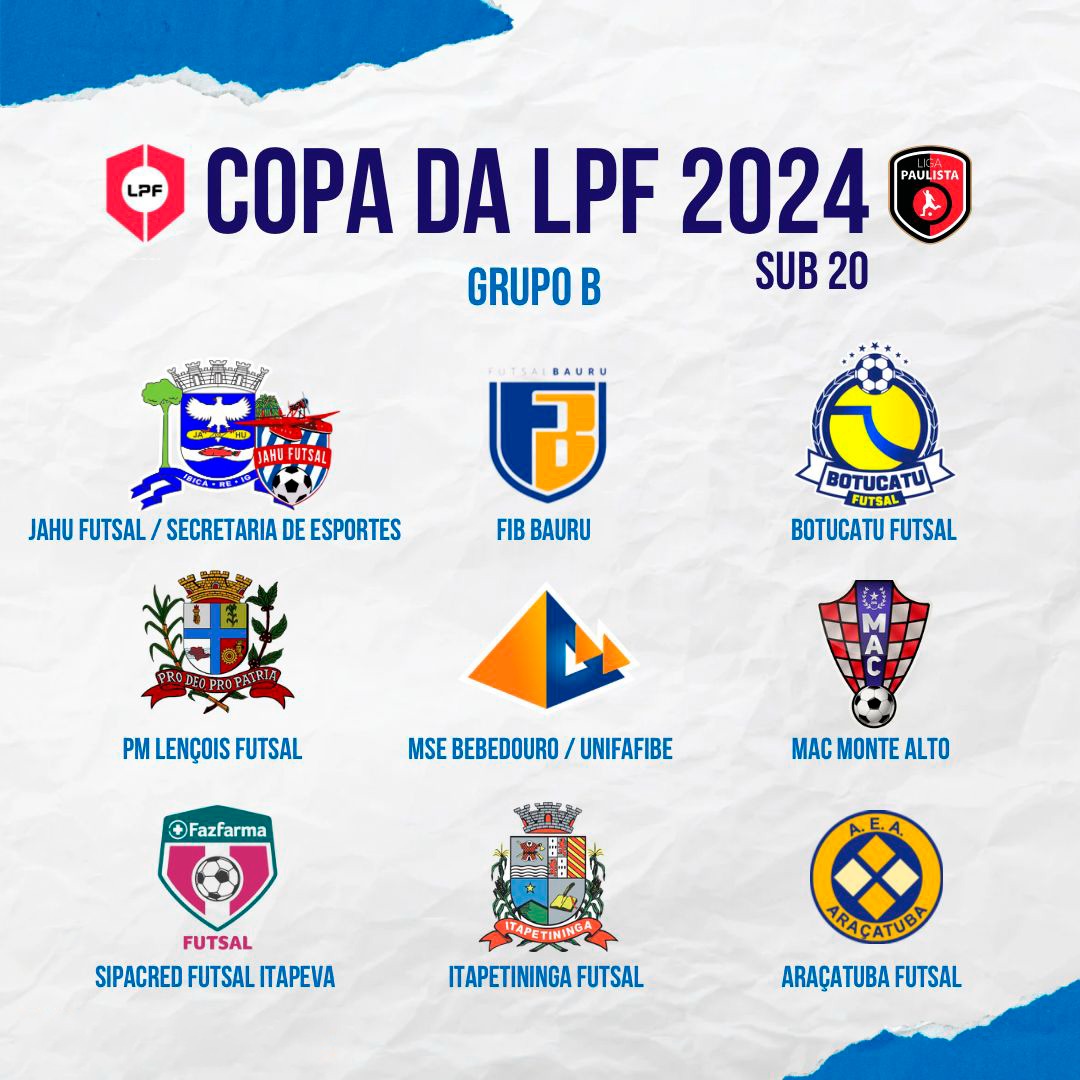 JAHU VAI PARTICIPAR DA COPA DA LPF SUB-20
