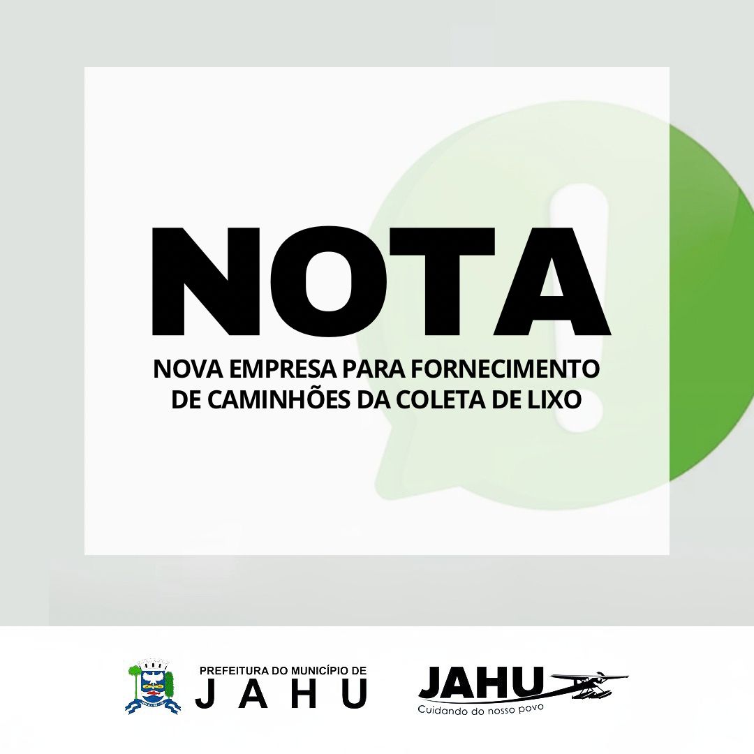 PREFEITURA CONTRATA NOVA EMPRESA PARA FORNECIMENTO DE CAMINHÕES DA COLETA DE LIXO