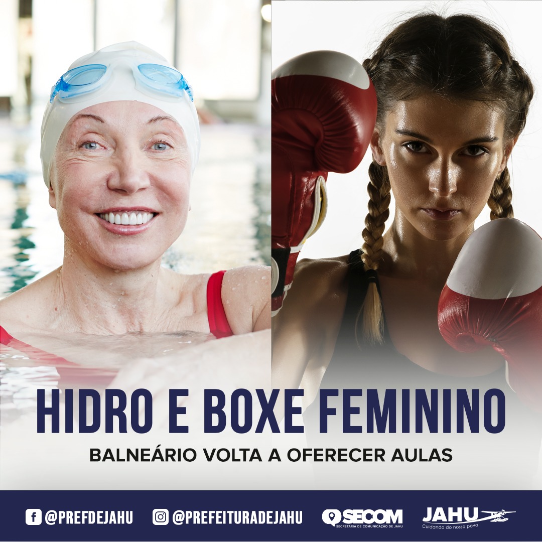 BALNEÁRIO VOLTA A OFERECER AULAS DE HIDRO E BOXE FEMININO