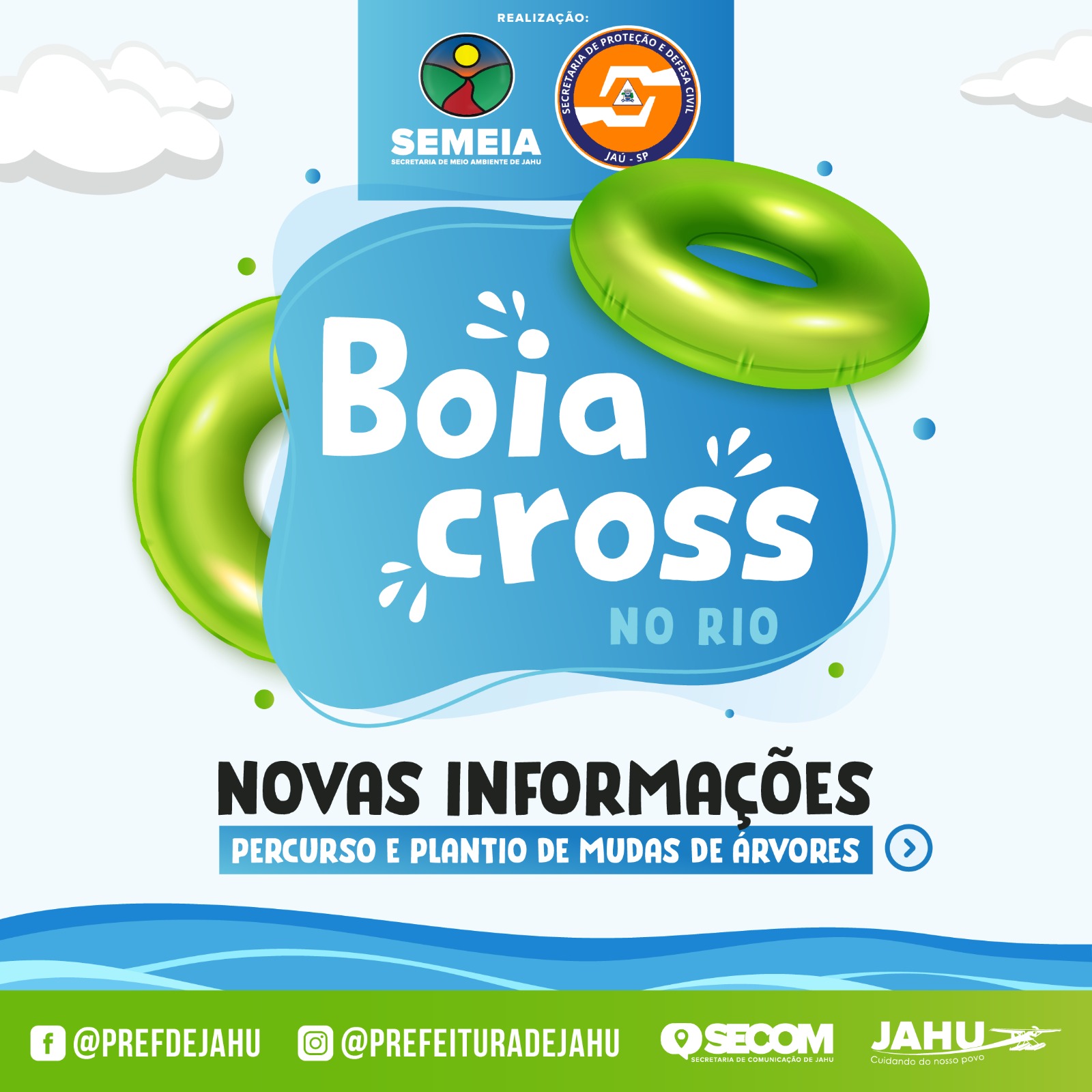 BOIA CROSS NO RIO JAÚ - NOVAS INFORMAÇÕES SOBRE PERCURSO E PLANTIO DE MUDAS DE ÁRVORES