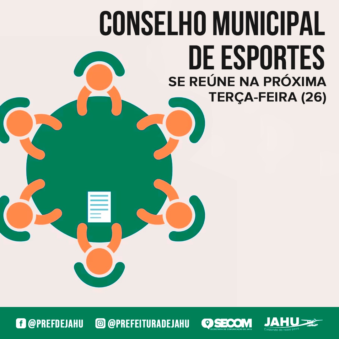 CONSELHO MUNICIPAL DE ESPORTES SE REÚNE NA PRÓXIMA TERÇA-FEIRA (26)