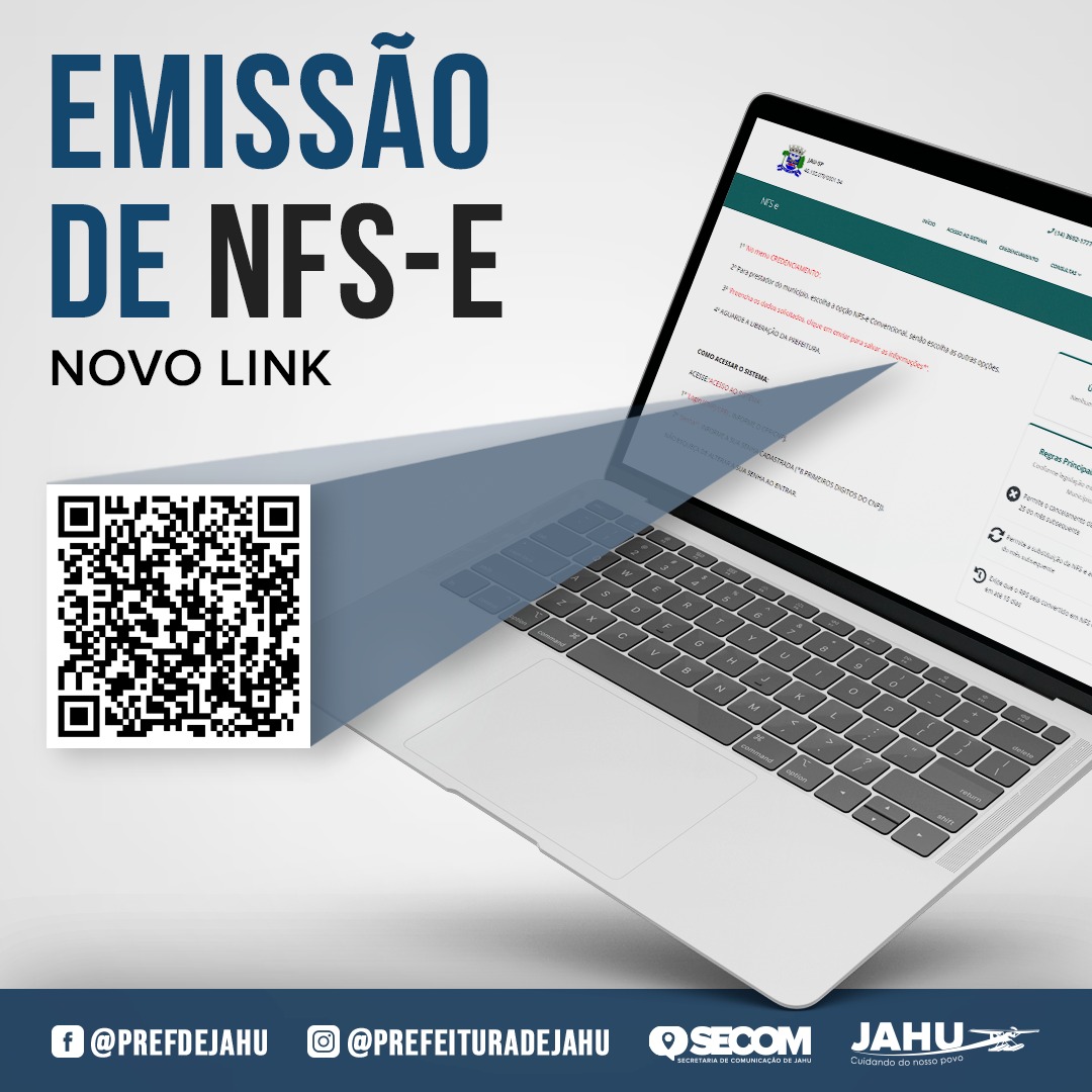 EMISSÃO DE NOTA FISCAL DE SERVIÇO ELETRÔNICA É FEITA POR MEIO DE NOVO LINK