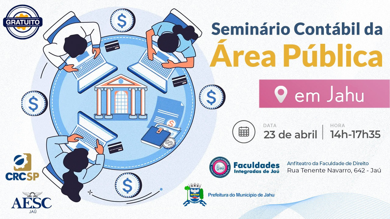 SEMINÁRIO CONTÁBIL DA ÁREA PÚBLICA ACONTECE NO PRÓXIMO DIA 23