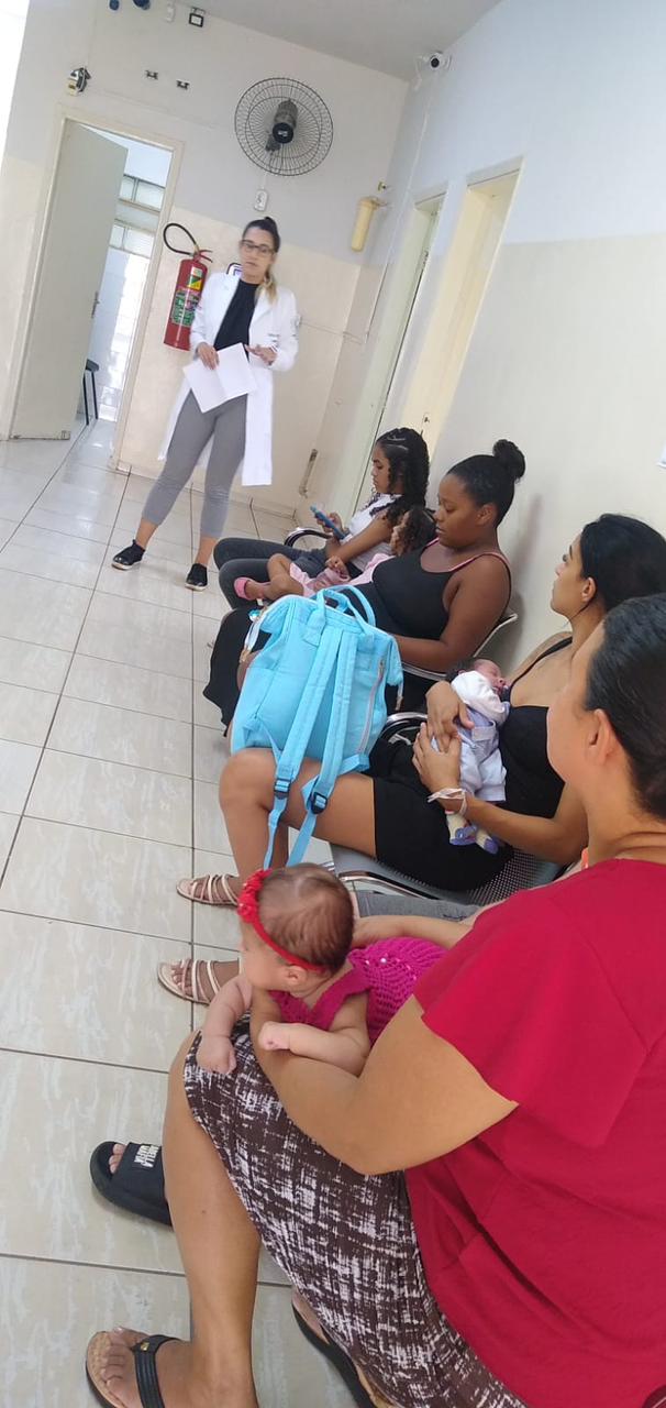 UBS POTUNDUVA - ENCONTRO COM GRUPO DE GESTANTES DESTACA IMPORTÂNCIA DA VACINAÇÃO