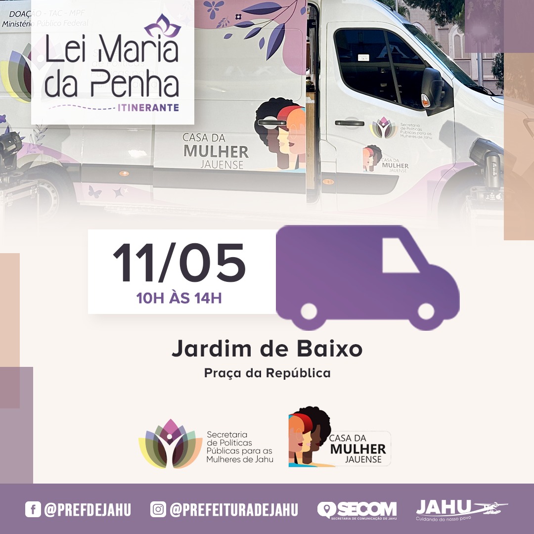 LEI MARIA DA PENHA ITINERANTE NO JARDIM DE BAIXO