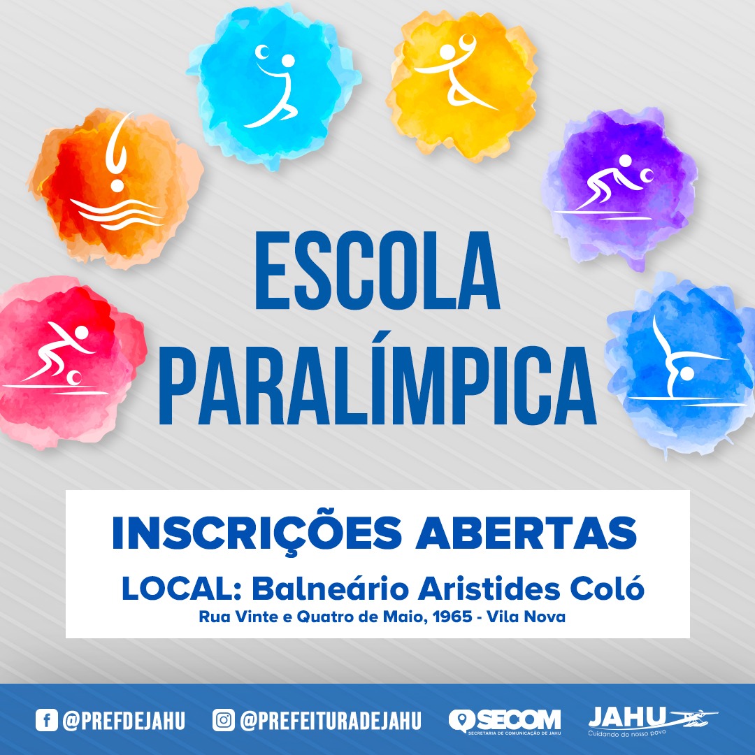 ESCOLA PARALÍMPICA ESTÁ COM INSCRIÇÕES ABERTAS PARA AULAS DE ATLETISMO, TÊNIS DE MESA, BOCHA E VÔLEI SENTADO