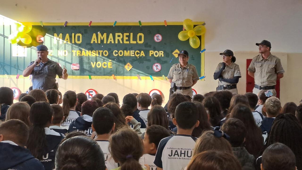 MAIO AMARELO NA EMEF PROF.ª ALVARINA BIZARRO SOUZA