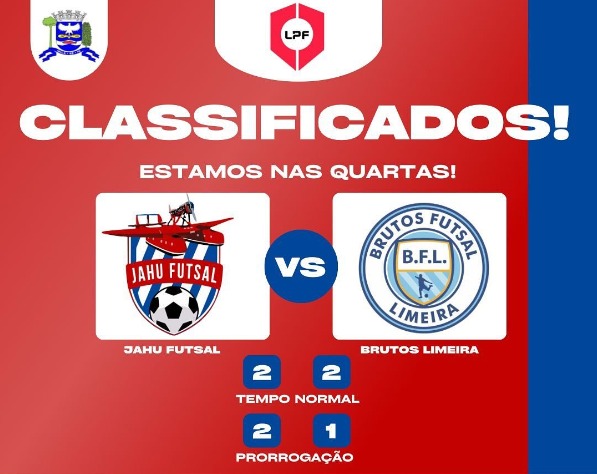 JAHU AVANÇA PARA AS QUARTAS DE FINAL DA COPA DA LPF