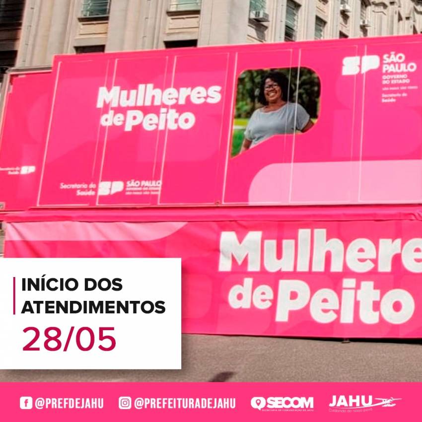 CARRETA DA MAMOGRAFIA INICIA ATENDIMENTOS NA PRÓXIMA TERÇA-FEIRA (28)
