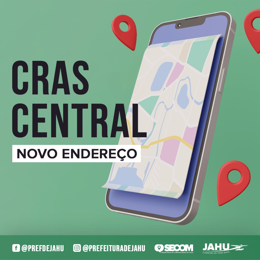 NOTA - CRAS CENTRAL TEM NOVO ENDEREÇO