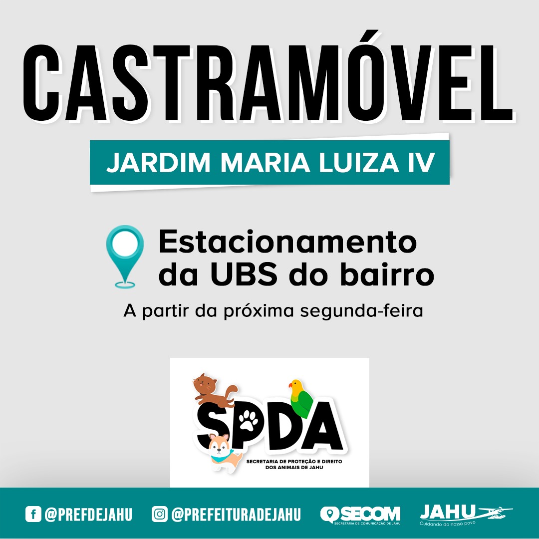 CASTRAMÓVEL NO JARDIM MARIA LUIZA IV A PARTIR DE SEGUNDA-FEIRA