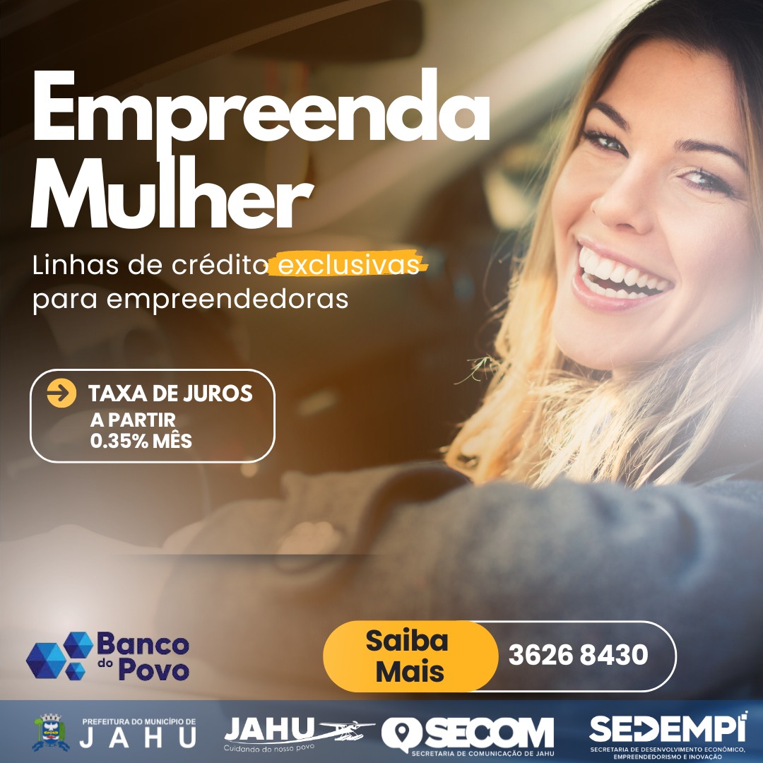 BANCO DO POVO OFERECE LINHAS DE CRÉDITO EXCLUSIVAS PARA MULHERES EMPREENDEDORAS