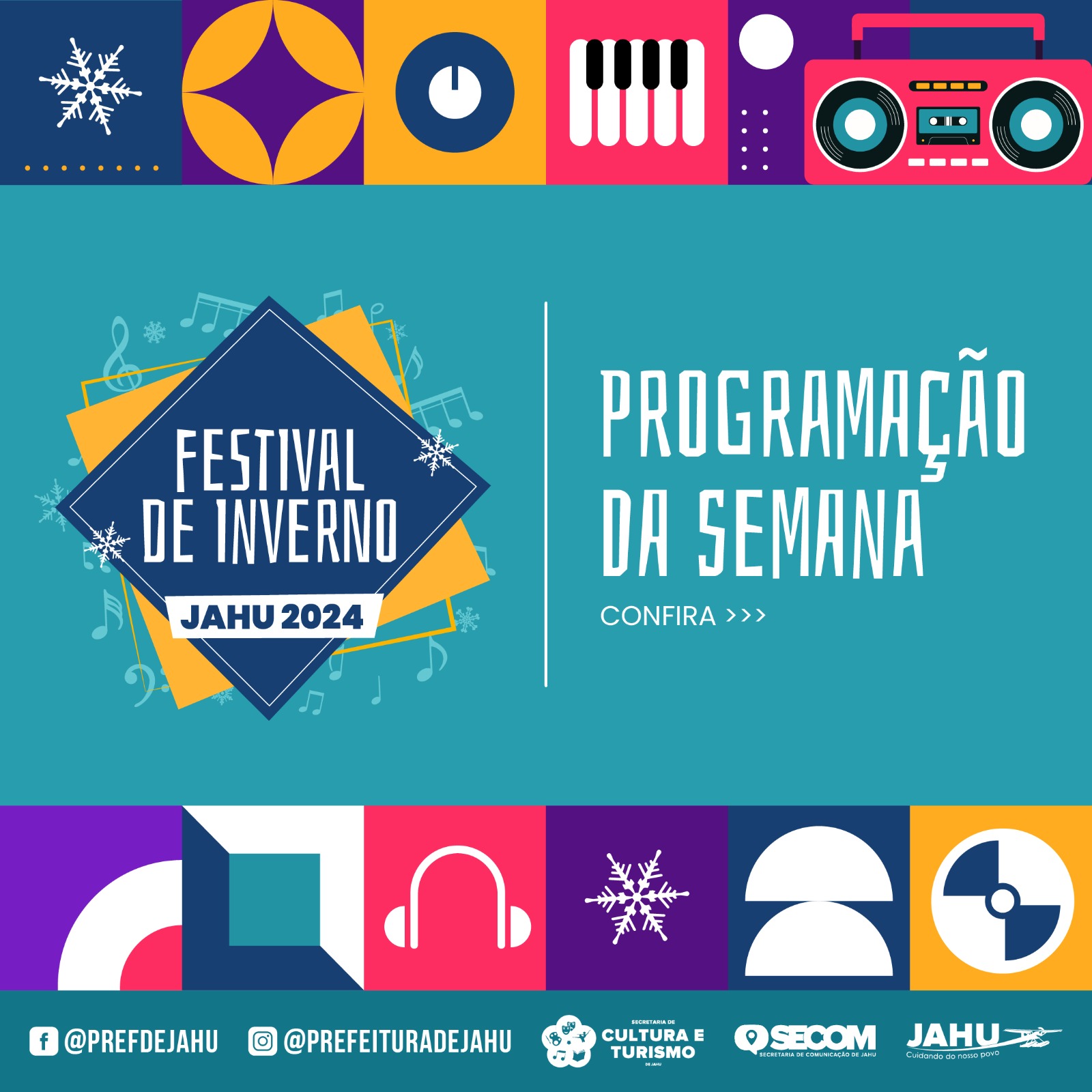 FESTIVAL DE INVERNO - PROGRAMAÇÃO DA SEMANA