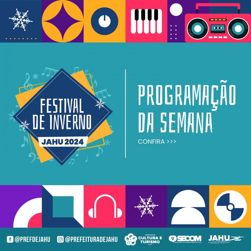 FESTIVAL DE INVERNO - PROGRAMAÇÃO DA SEMANA