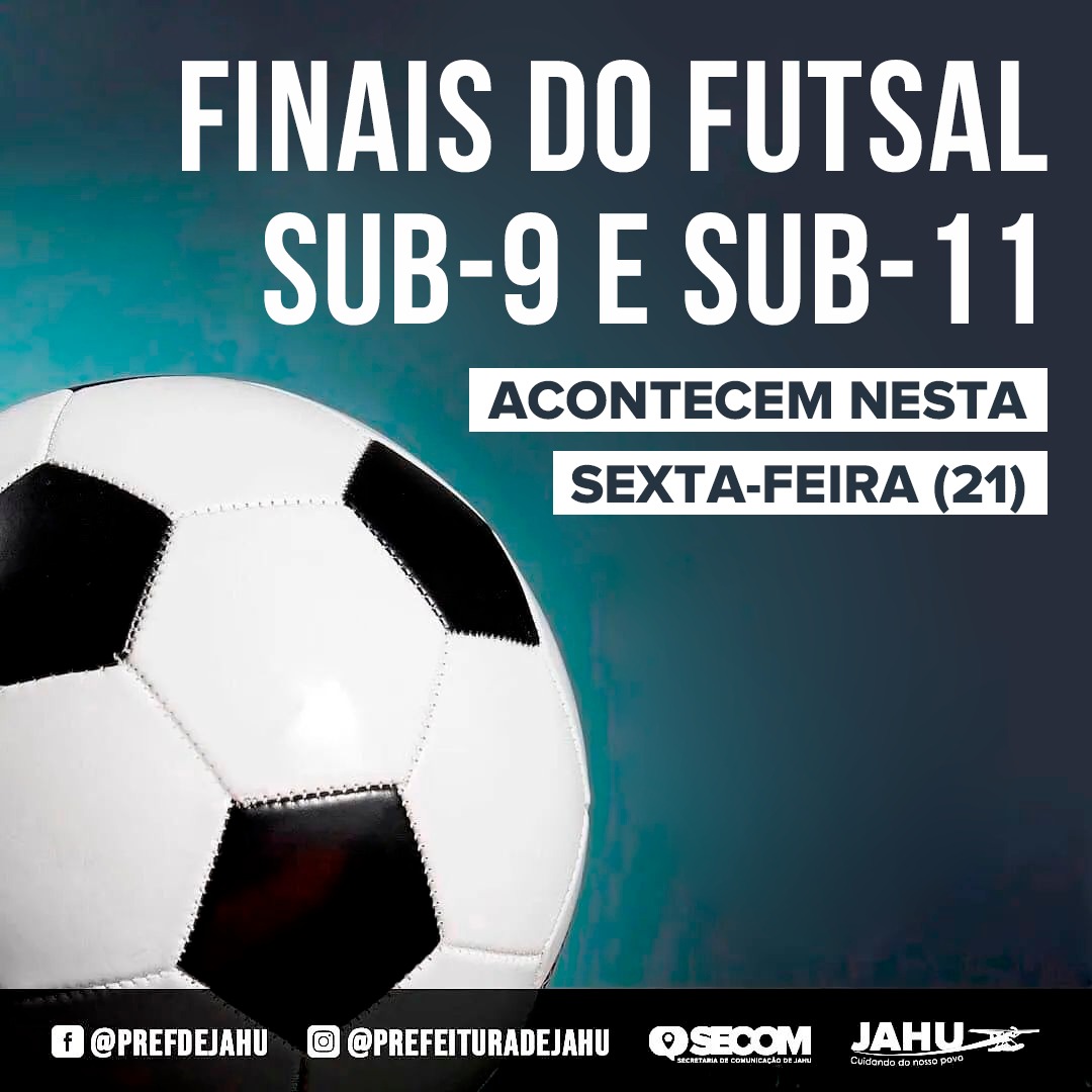 FINAIS DO FUTSAL SUB-9 E SUB-11 ACONTECEM NESTA SEXTA-FEIRA (21)