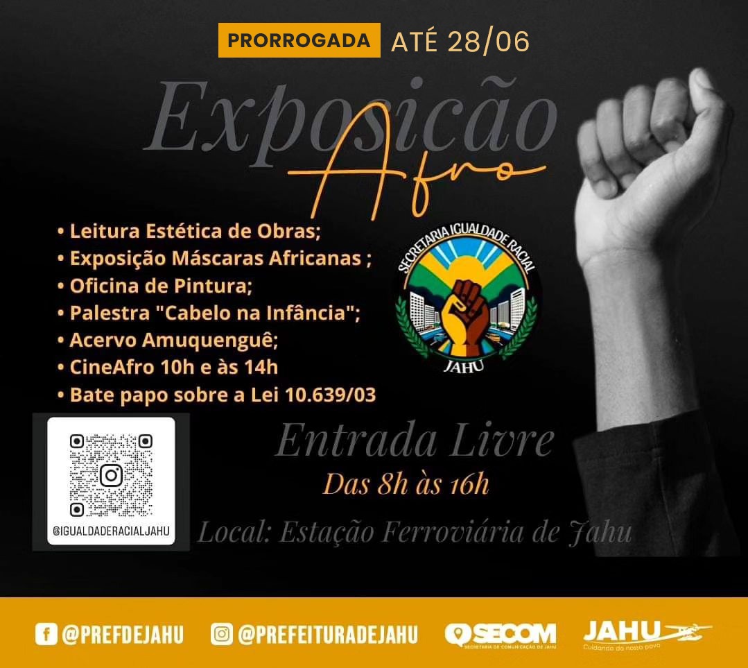 1ª EXPOSIÇÃO AFRO CONTINUA NA ESTAÇÃO FERROVIÁRIA