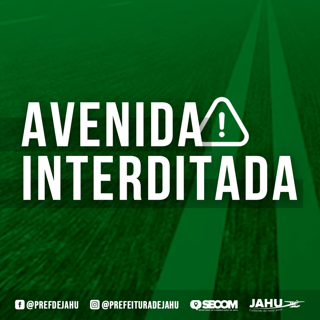 AVENIDA JOÃO FRANCESCHI SERÁ PARCIALMENTE INTERDITADA NESTA QUARTA-FEIRA (03)