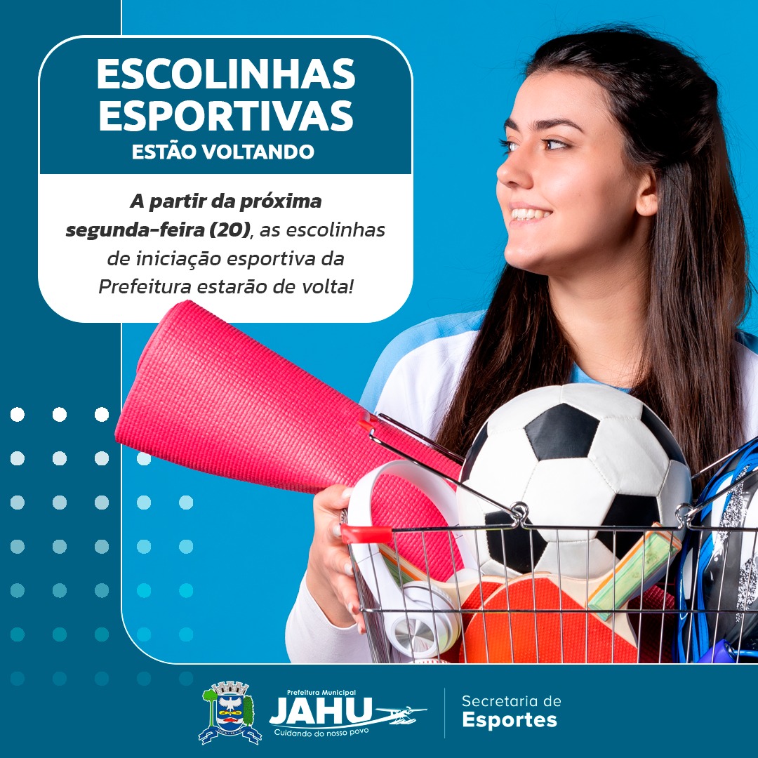 AS ESCOLINHAS ESPORTIVAS ESTÃO VOLTANDO!