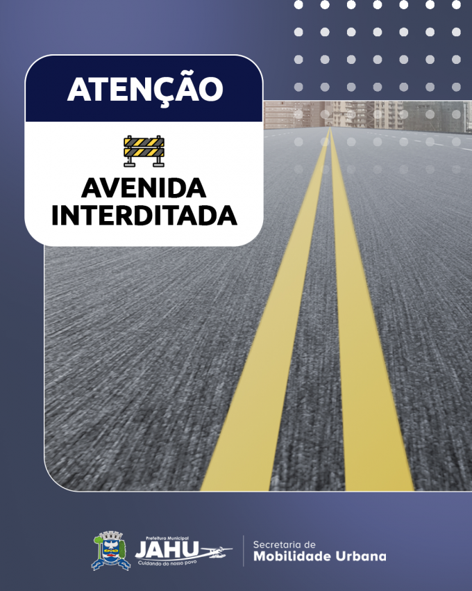 TRECHO DA AVENIDA DO CAFÉ É INTERDITADO NESTA QUINTA-FEIRA (23)