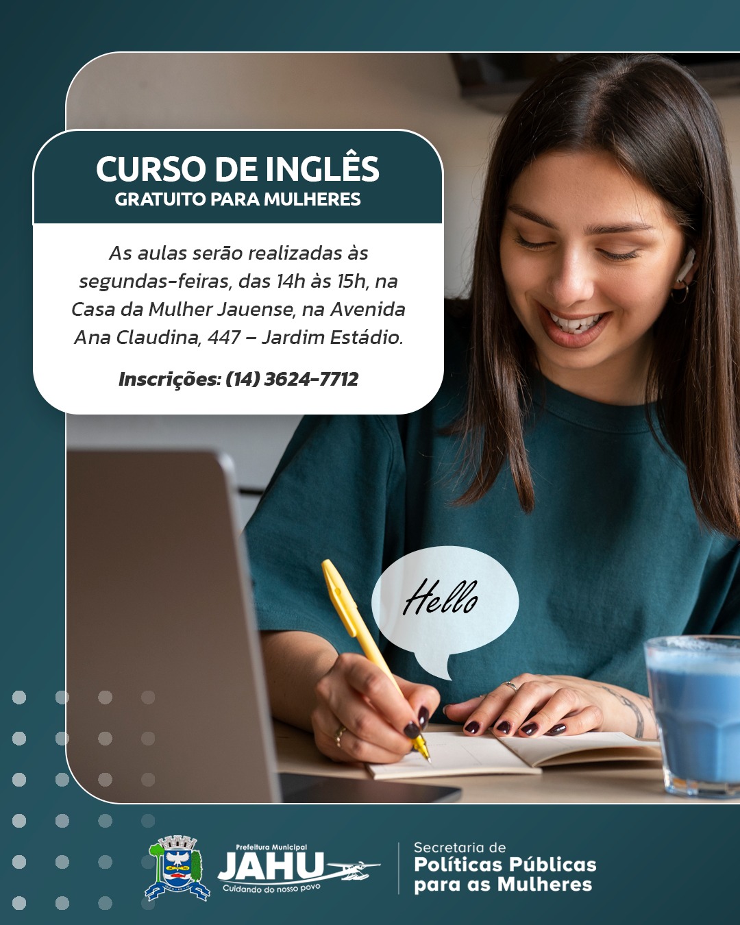 VAMOS DAR UM UP NO CURRÍCULO? - CURSO GRATUITO DE INGLÊS PARA MULHERES