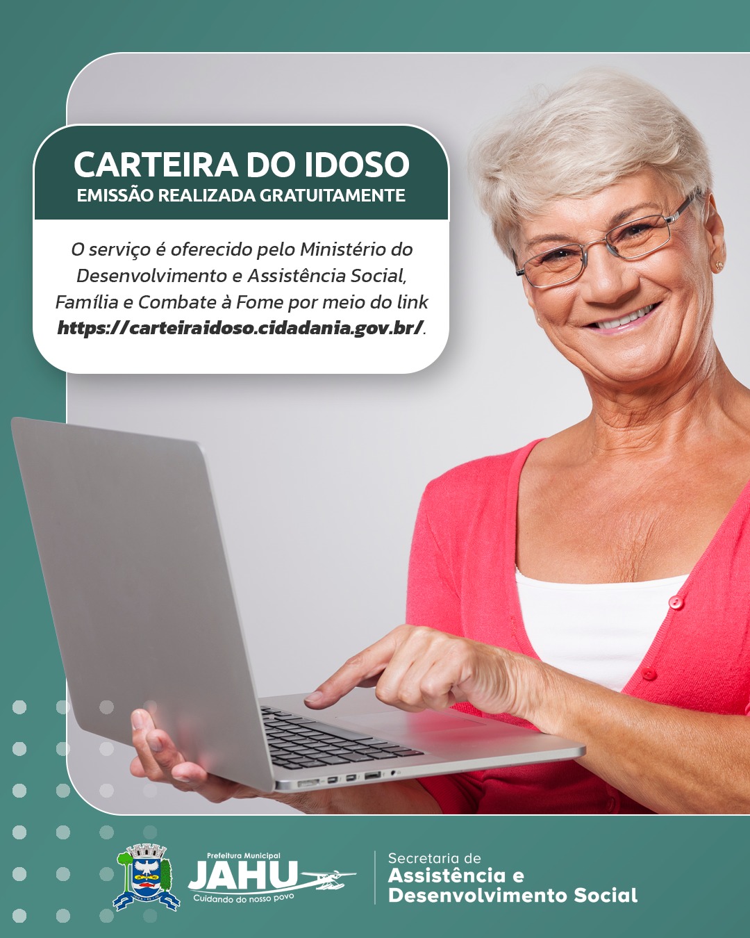 EMISSÃO DE CARTEIRA DO IDOSO É REALIZADA GRATUITAMENTE