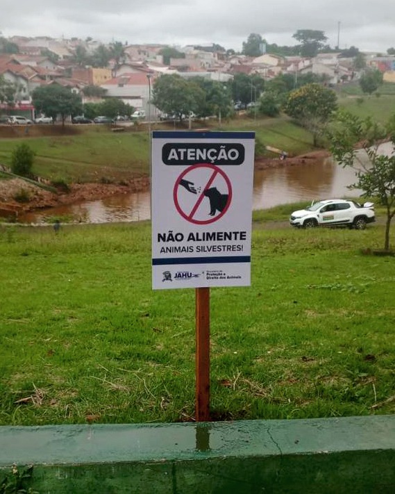 ATENÇÃO: NÃO ALIMENTE AS CAPIVARAS!