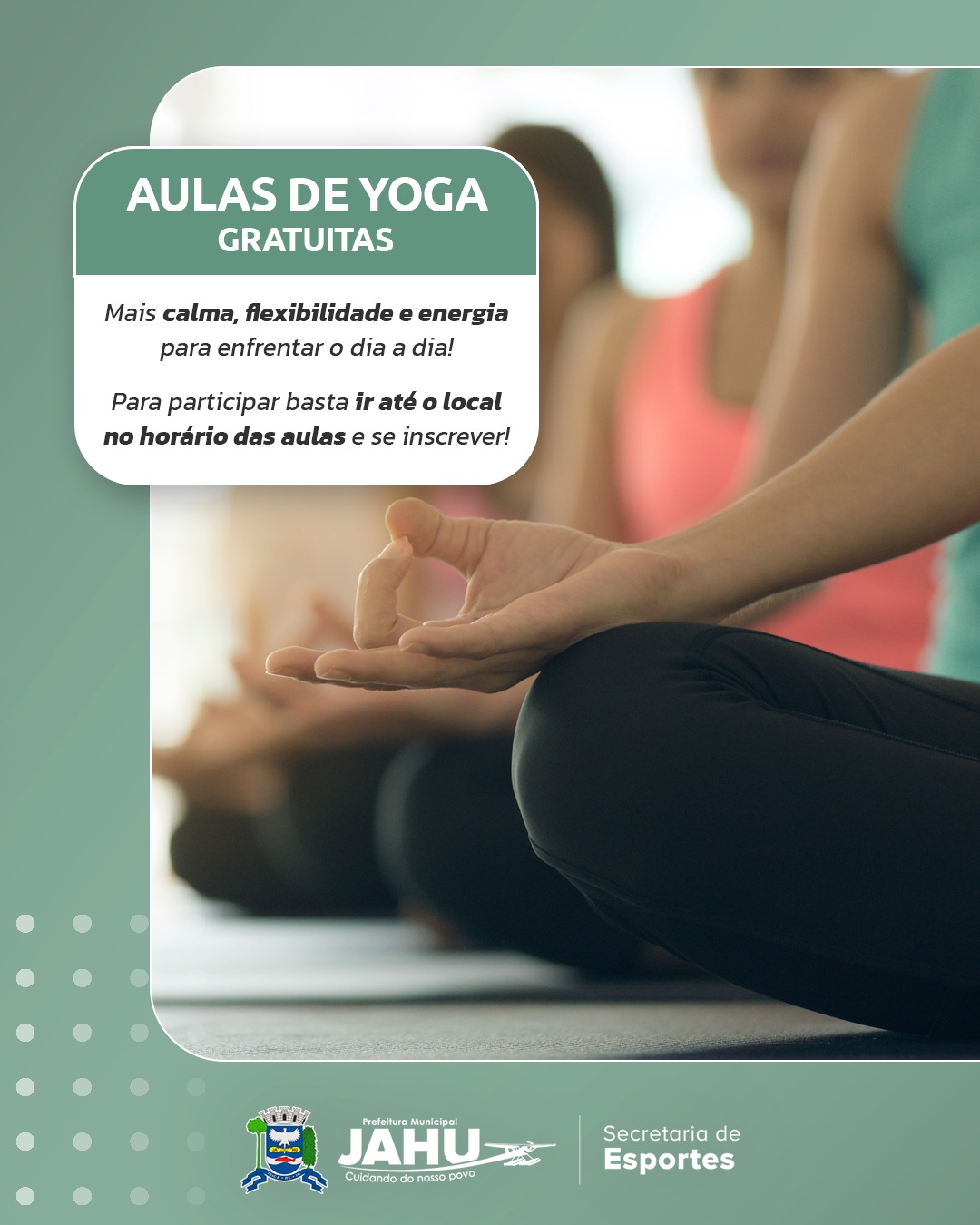 TRANSFORME O SEU CORPO E A SUA MENTE COM AS NOSSAS AULAS GRATUITAS DE YOGA