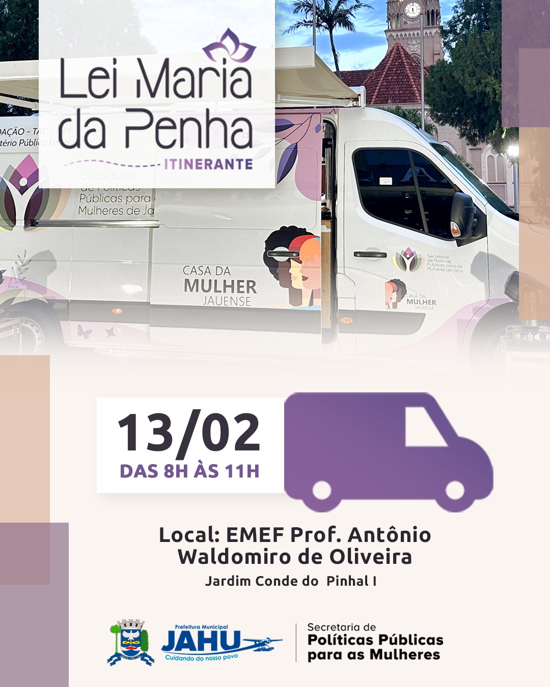 LEI MARIA DA PENHA ITINERANTE NA EMEF PROF. ANTÔNIO WALDOMIRO DE OLIVEIRA