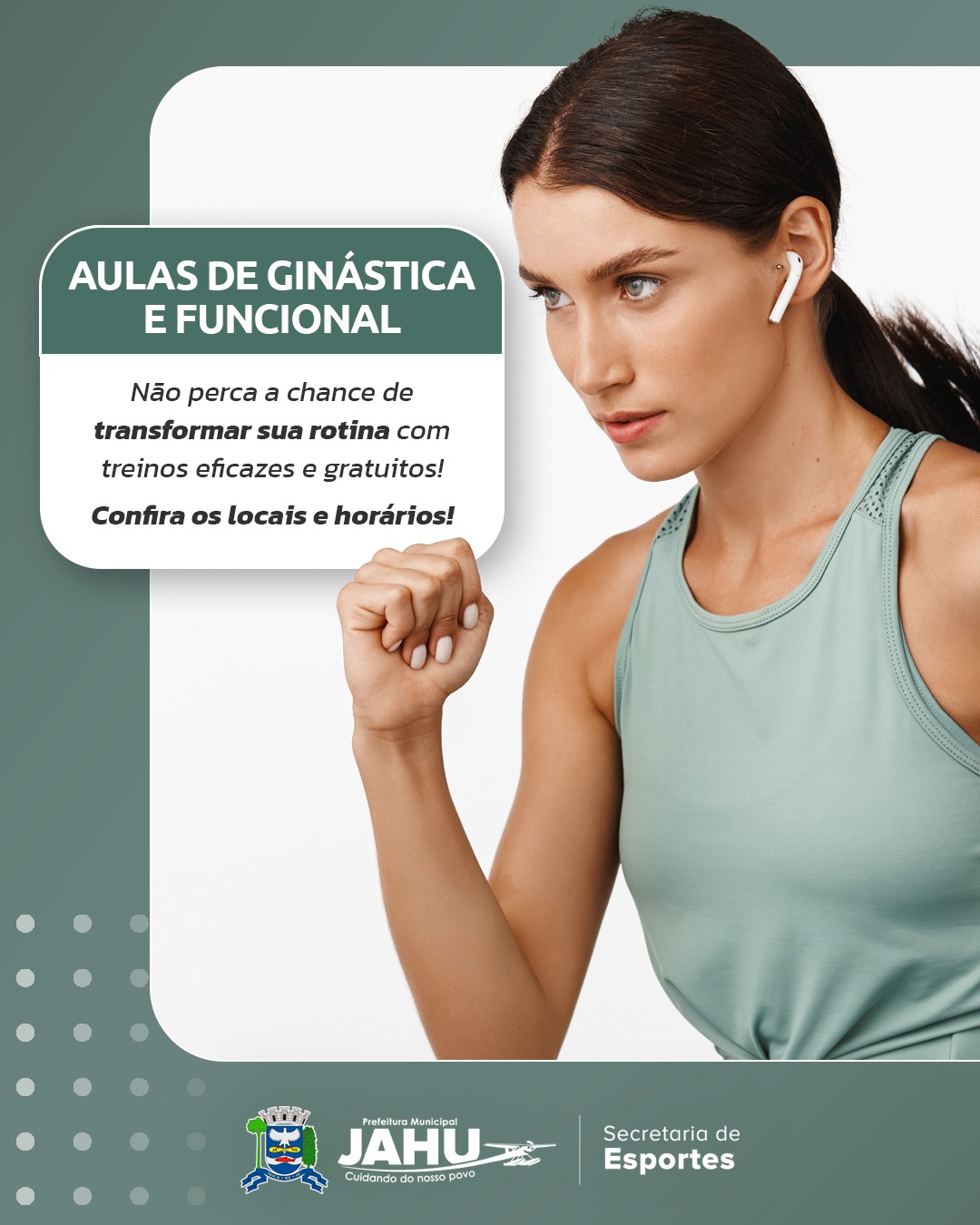 PREFEITURA OFERECE AULAS GRATUITAS DE GINÁSTICA E FUNCIONAL